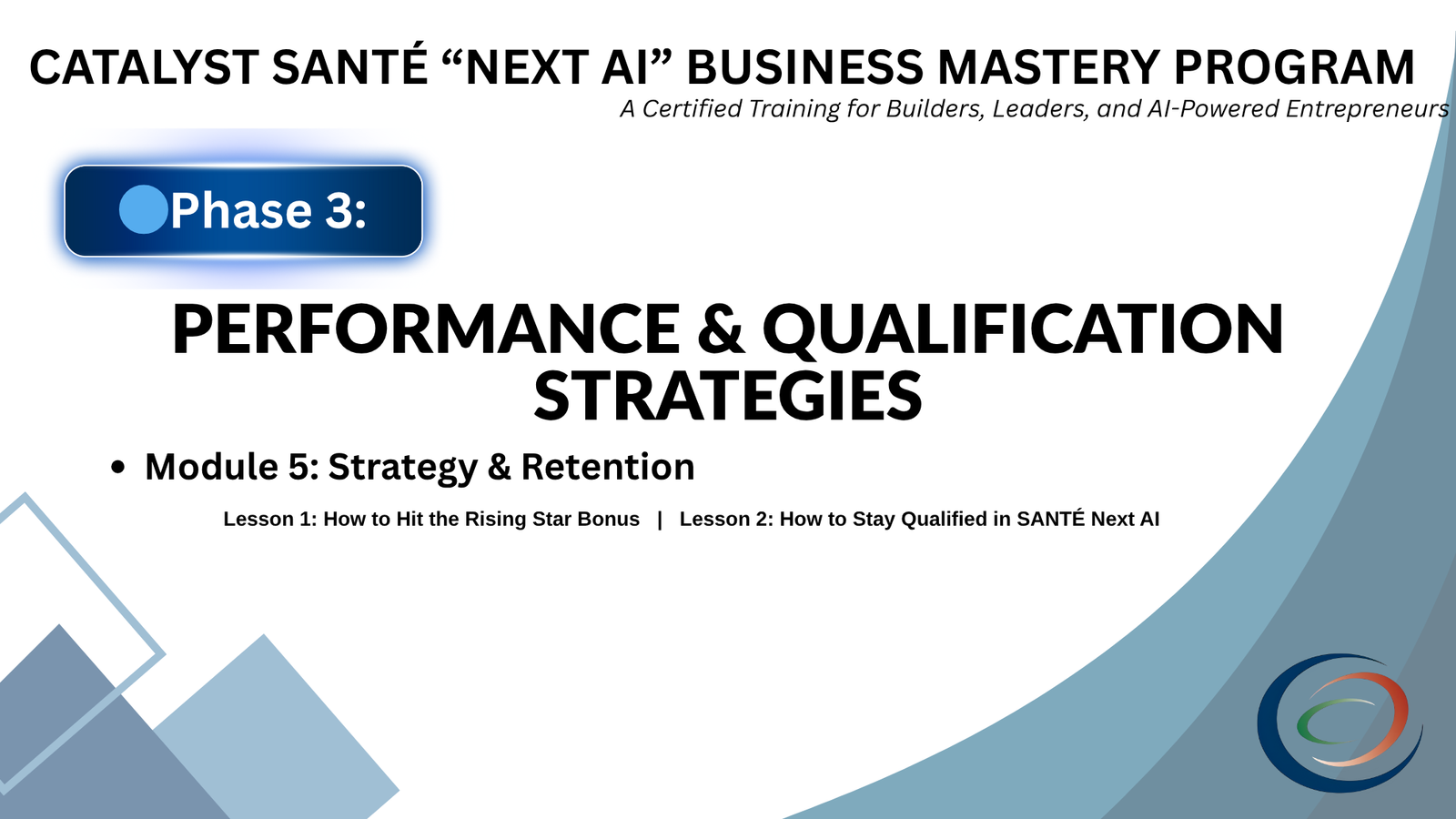 🔵Phase 3: PERFORMANCE & QUALIFICATION STRATEGIES
