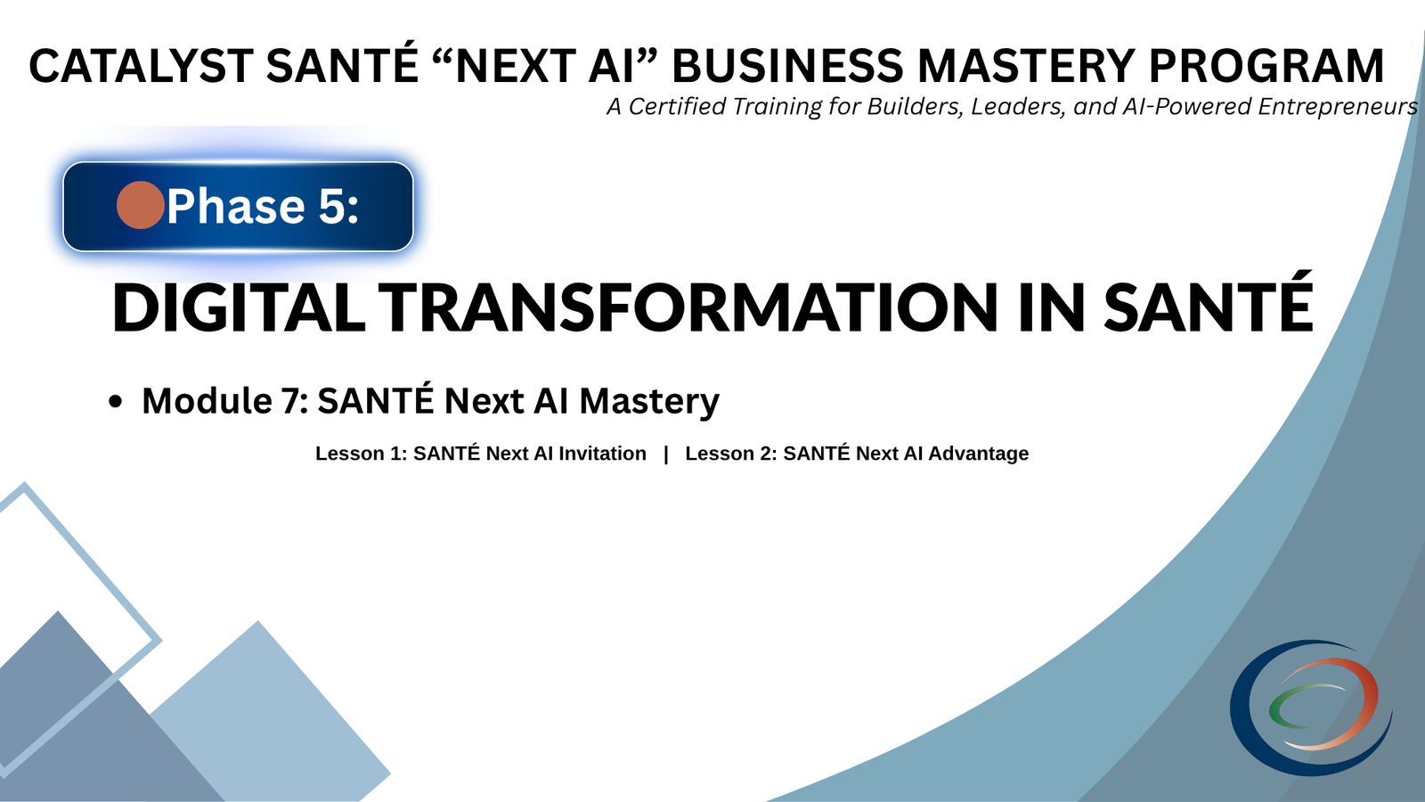 🟤Phase 5: DIGITAL TRANSFORMATION IN SANTÉ